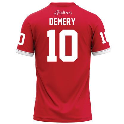 Louisiana - NCAA Football : Avery Demery - Red Football Jersey-1