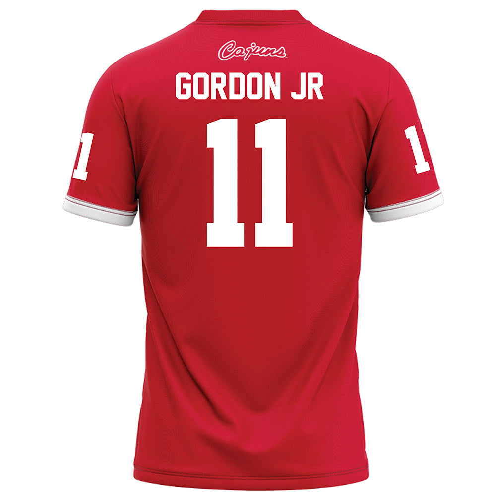 Louisiana - NCAA Football : Brent Gordon jr - Red Football Jersey-1