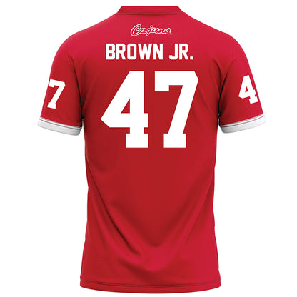 Louisiana - NCAA Football : Maurice Brown Jr. - Red Football Jersey-1