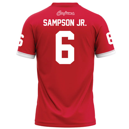 Louisiana - NCAA Football : Shelton Sampson Jr. - Red Football Jersey-1