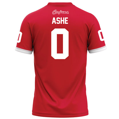 Louisiana - NCAA Football : Priest Ashe - Red Football Jersey-1