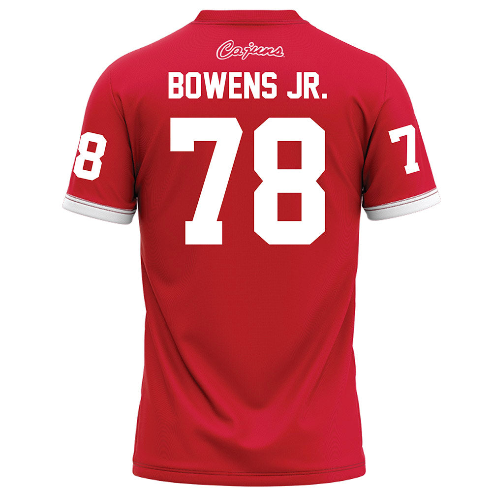 Louisiana - NCAA Football : Michael Bowens Jr. - Red Football Jersey-1