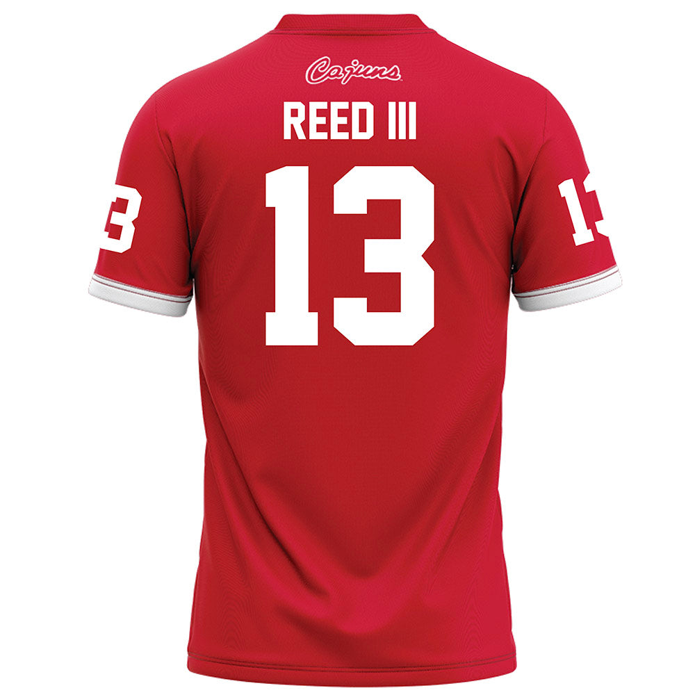 Louisiana - NCAA Football : Curley Reed III - Red Football Jersey-1