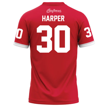 Louisiana - NCAA Football : Julius Harper - Red Football Jersey-1