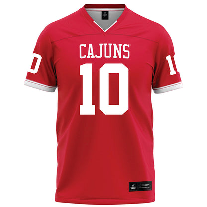 Louisiana - NCAA Football : Avery Demery - Red Football Jersey-0