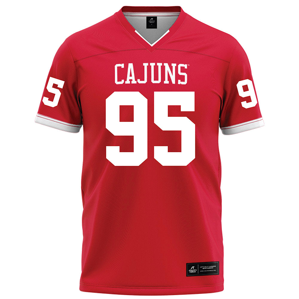 Louisiana - NCAA Football : Maxie Baudoin IV - Red Football Jersey-0