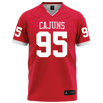 Louisiana - NCAA Football : Maxie Baudoin IV - Red Football Jersey-0