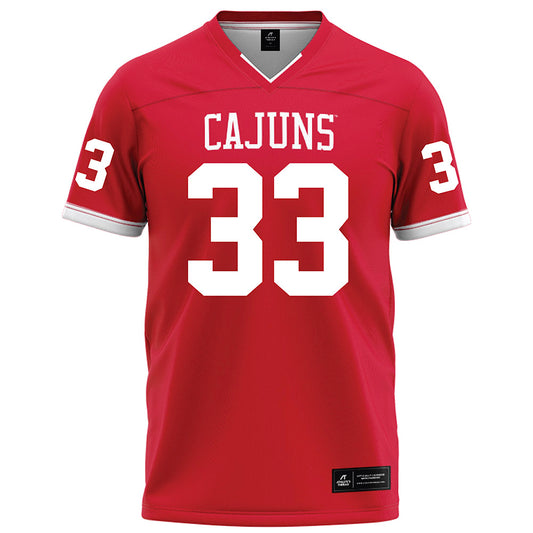 Louisiana - NCAA Football : AJ Spencer - Red Football Jersey-0