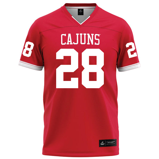Louisiana - NCAA Football : Steven Ranel - Red Football Jersey-0