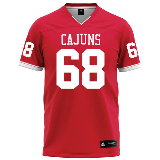 Louisiana - NCAA Football : Fitzgerald West Jr. - Red Football Jersey-0
