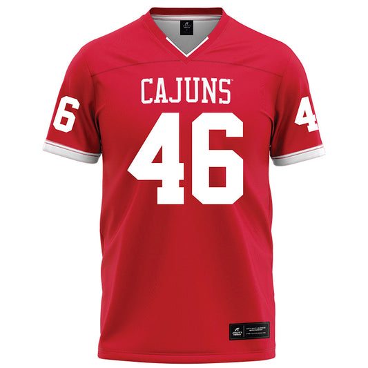 Louisiana - NCAA Football : Lake Bates - Red Football Jersey-0