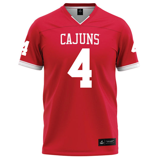 Louisiana - NCAA Football : Trenton Chaney - Red Football Jersey-0