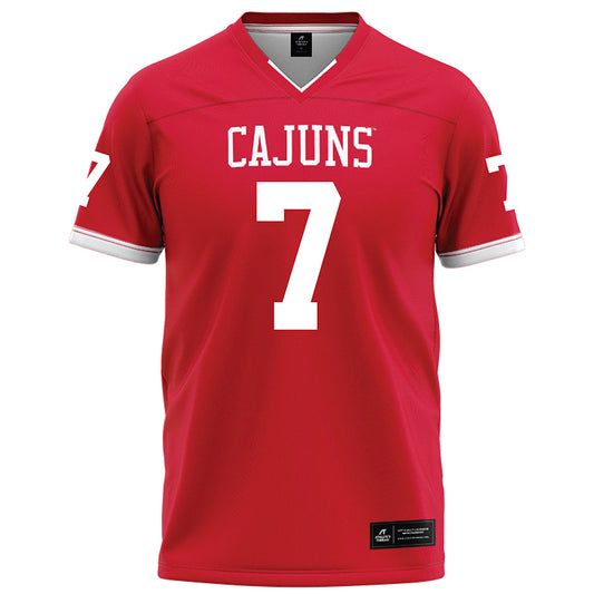Louisiana - NCAA Football : Lunch Winfield - Red Football Jersey-0