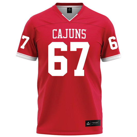 Louisiana - NCAA Football : Jayden Michael - Red Football Jersey-0