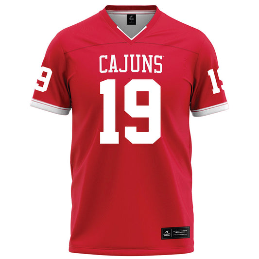 Louisiana - NCAA Football : Luke Green - Red Football Jersey-0