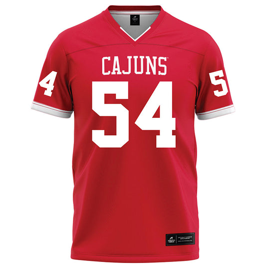 Louisiana - NCAA Football : Carson Kraft - Red Football Jersey-0