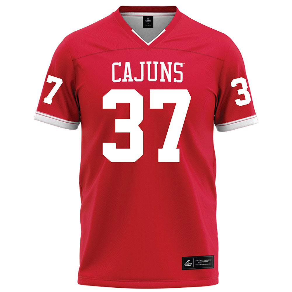Louisiana - NCAA Football : Micah Johnson - Red Football Jersey-0