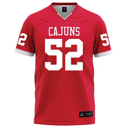 Louisiana - NCAA Football : Ryder Bentley - Red Football Jersey-0