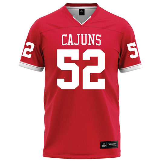 Louisiana - NCAA Football : Ryder Bentley - Red Football Jersey-0