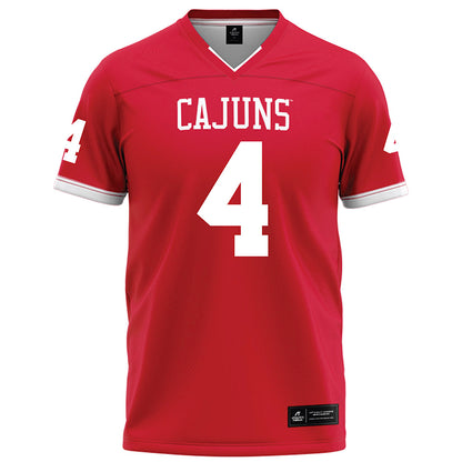 Louisiana - NCAA Football : Trenton Chaney - Red Football Jersey-0