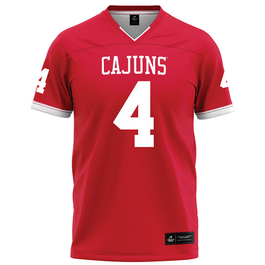 Louisiana - NCAA Football : Trenton Chaney - Red Football Jersey-0