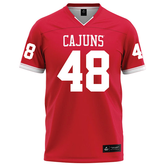 Louisiana - NCAA Football : Jackson Villaume - Red Football Jersey-0