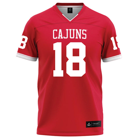 Louisiana - NCAA Football : Khristian Mackintrush - Red Football Jersey-0