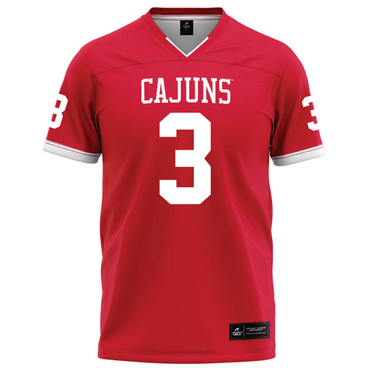 Louisiana - NCAA Football : Coleman Carter - Red Football Jersey-0