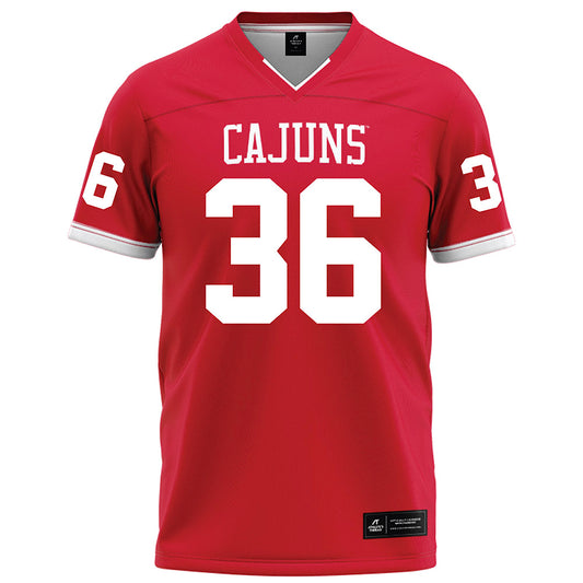 Louisiana - NCAA Football : Devin Franklin - Red Football Jersey-0