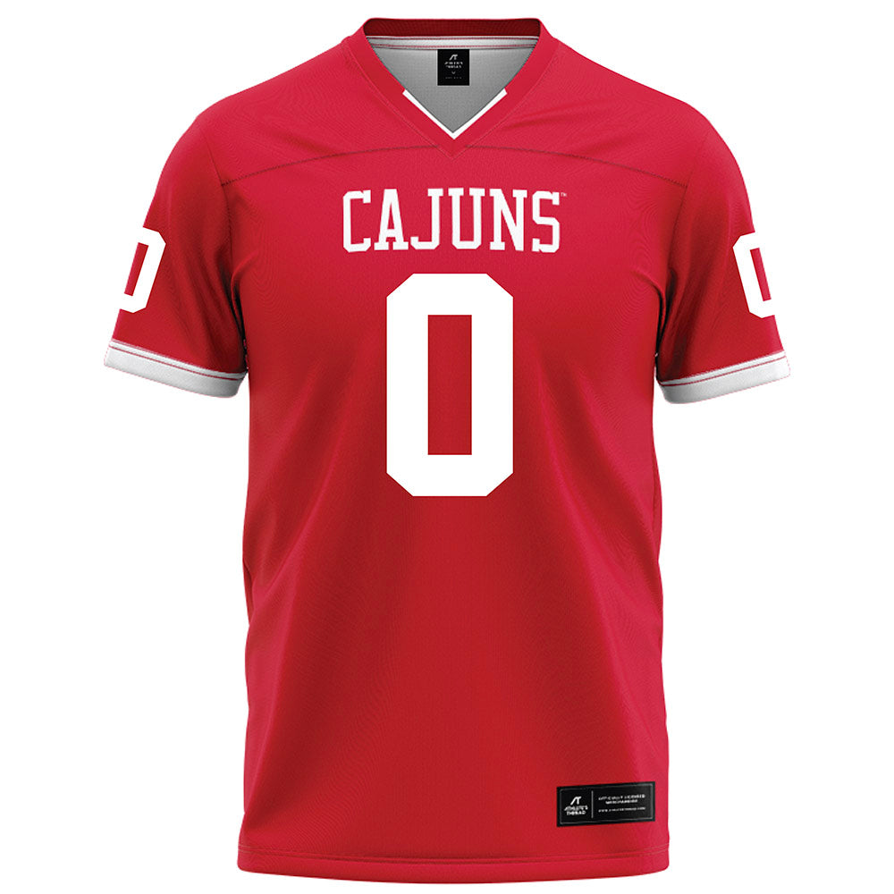 Louisiana - NCAA Football : Priest Ashe - Red Football Jersey-0