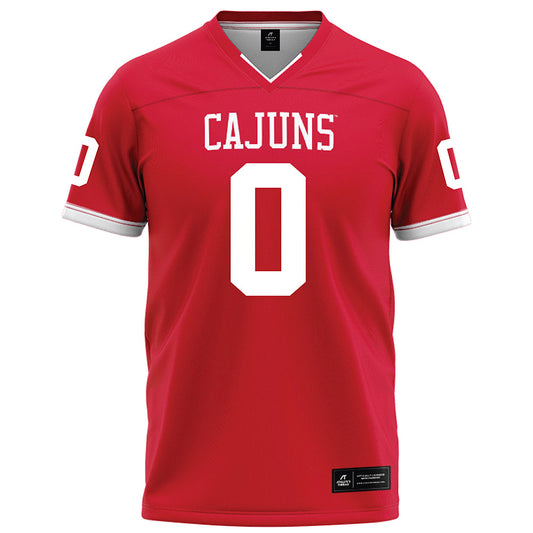 Louisiana - NCAA Football : Priest Ashe - Red Football Jersey-0