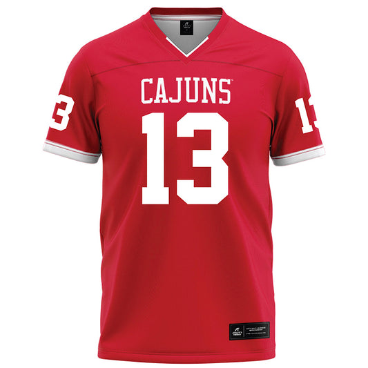 Louisiana - NCAA Football : Curley Reed III - Red Football Jersey-0
