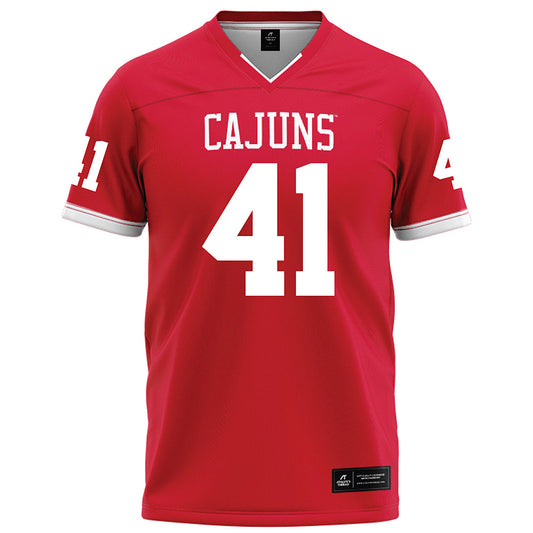Louisiana - NCAA Football : Chase Edwards - Red Football Jersey-0