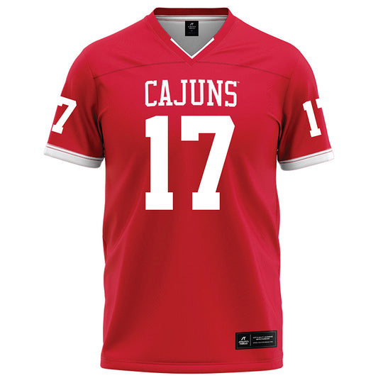 Louisiana - NCAA Football : Tito Chikere - Red Football Jersey-0