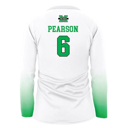 Marshall - NCAA Women's Volleyball : Shae Pearson - White Volleyball Jersey-1