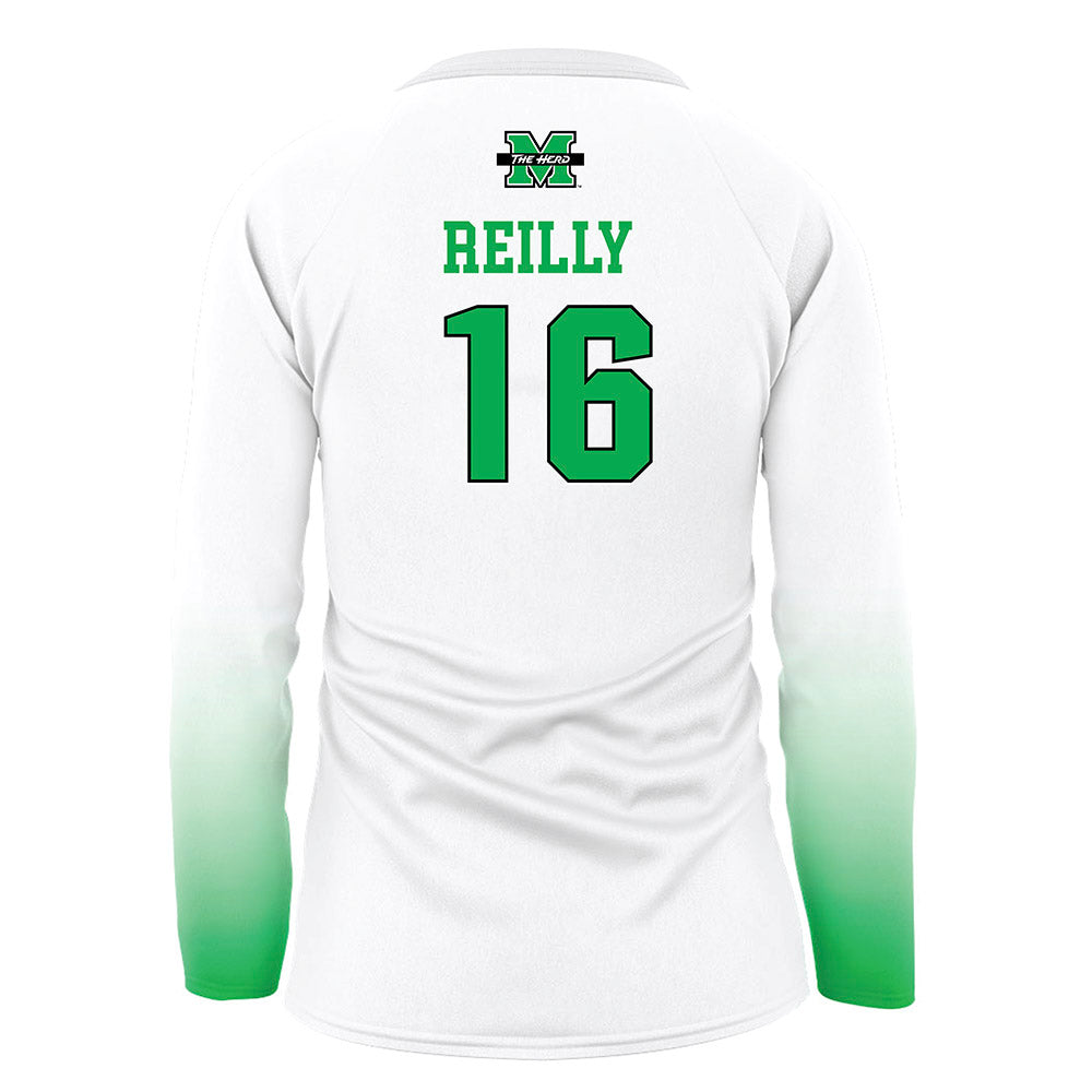 Marshall - NCAA Women's Volleyball : Marae Reilly - White Volleyball Jersey-1