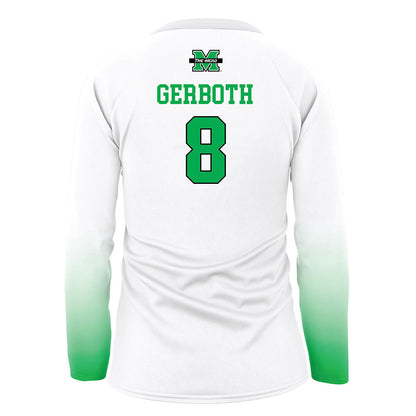 Marshall - NCAA Women's Volleyball : Maci Gerboth - White Volleyball Jersey-1