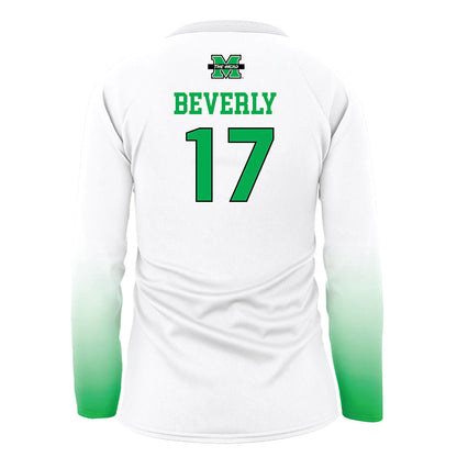 Marshall - NCAA Women's Volleyball : Lia Beverly - White Volleyball Jersey-1
