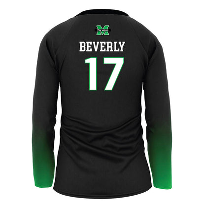 Marshall - NCAA Women's Volleyball : Lia Beverly - Black Volleyball Jersey-1