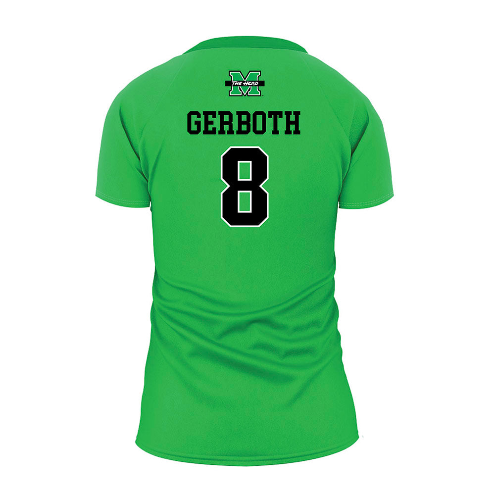 Marshall - NCAA Women's Volleyball : Maci Gerboth - Green Volleyball Jersey-1