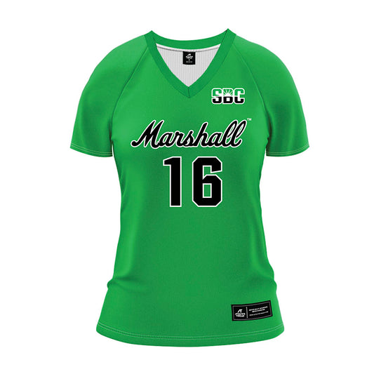 Marshall - NCAA Women's Volleyball : Marae Reilly - Green Volleyball Jersey-0