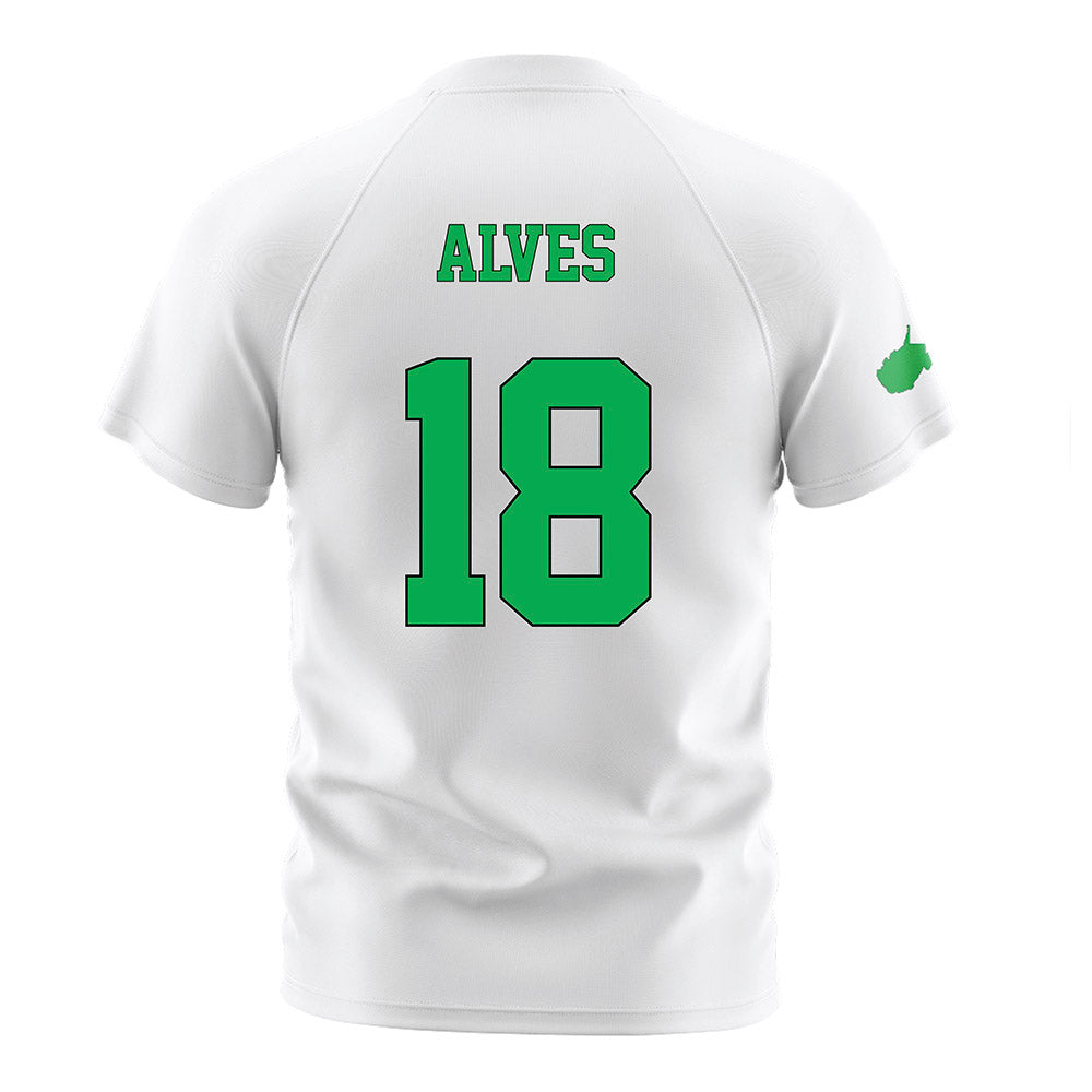 Marshall - NCAA Women's Soccer : Marcella Alves - White Soccer Jersey-1
