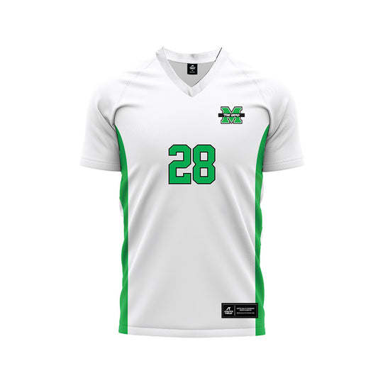 Marshall - NCAA Women's Soccer : marta garcia garcia - White Soccer Jersey-0