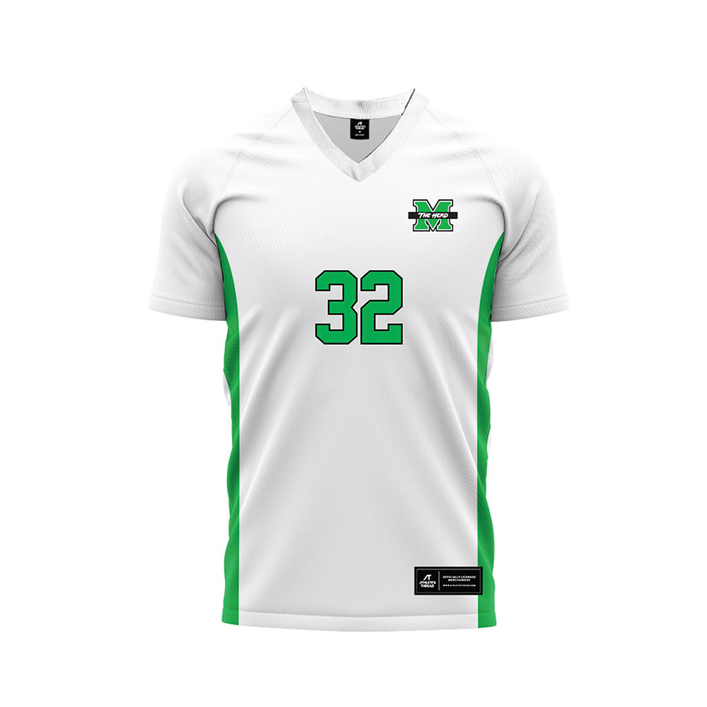 Marshall - NCAA Women's Soccer : Katie McCutcheon - White Soccer Jersey-0