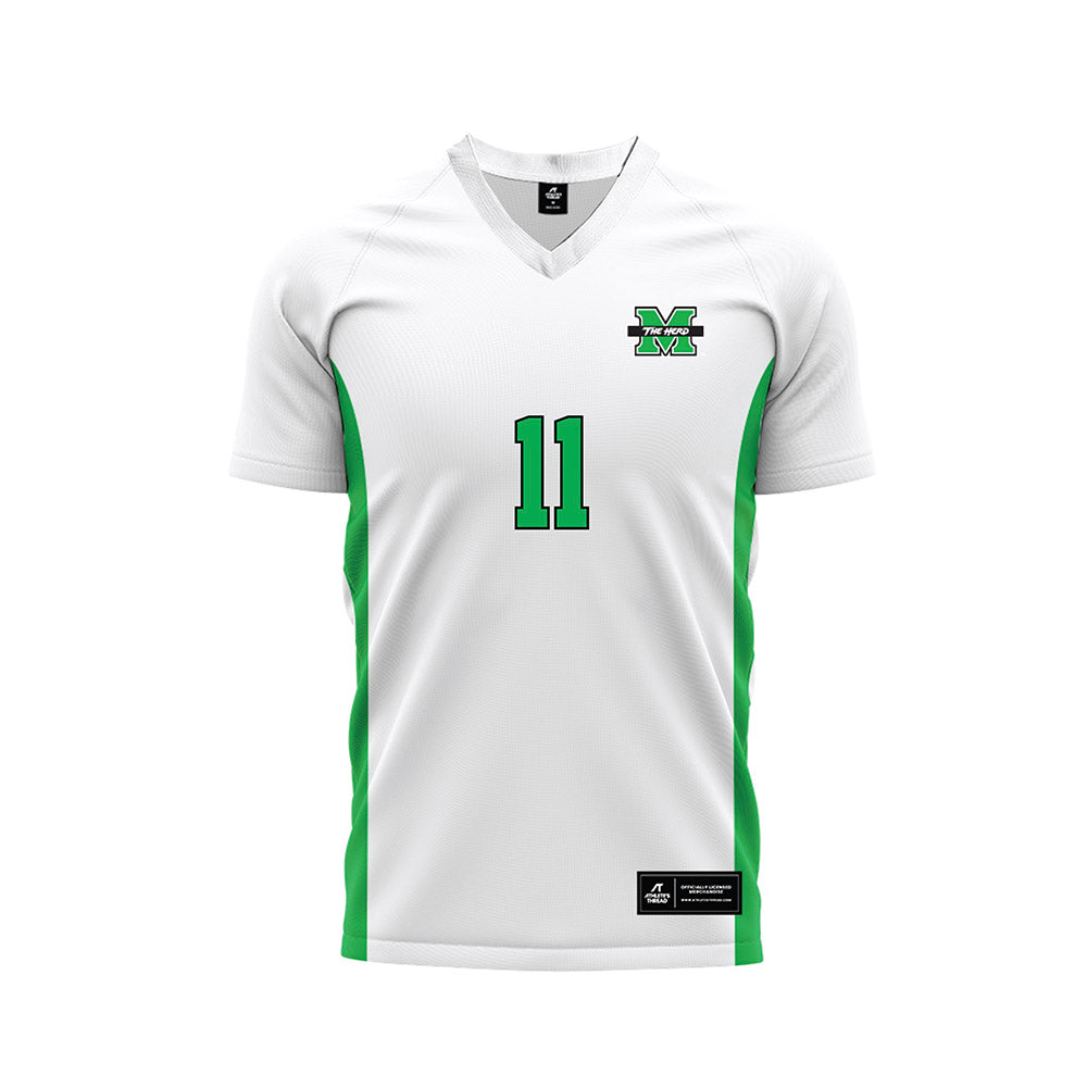 Marshall - NCAA Women's Soccer : Geovanna De Souza - White Soccer Jersey-0