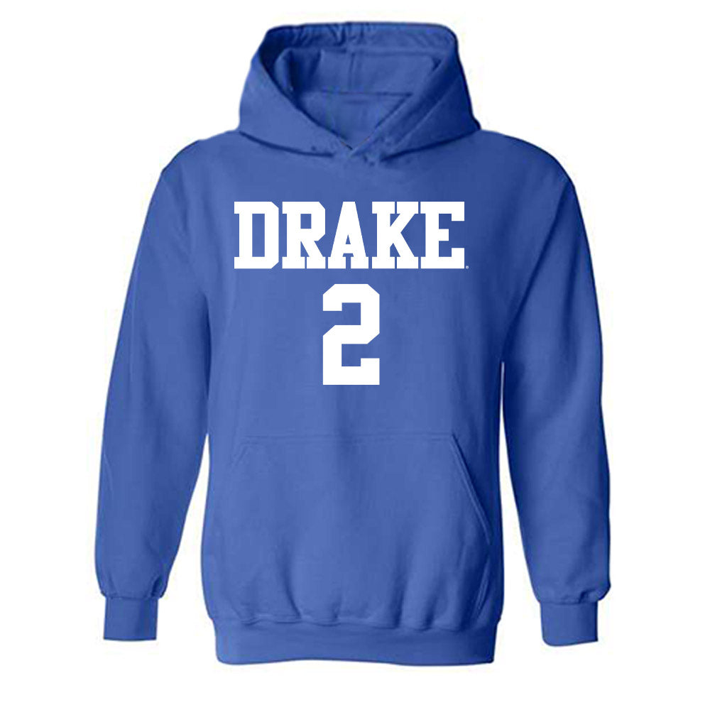 Drake - NCAA Women's Volleyball : Katie Quick - Replica Shersey Hooded Sweatshirt-0