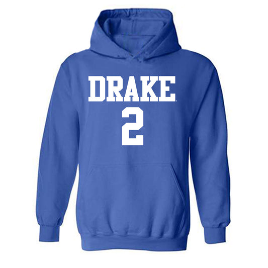Drake - NCAA Women's Volleyball : Katie Quick - Replica Shersey Hooded Sweatshirt-0