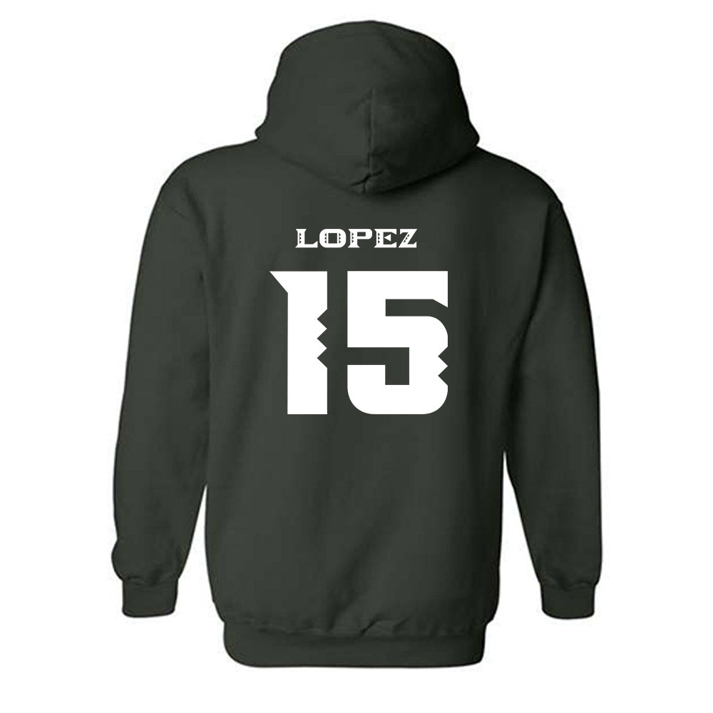 Hawaii - NCAA Women's Volleyball : Leilani Lopez - Replica Shersey Hooded Sweatshirt-1