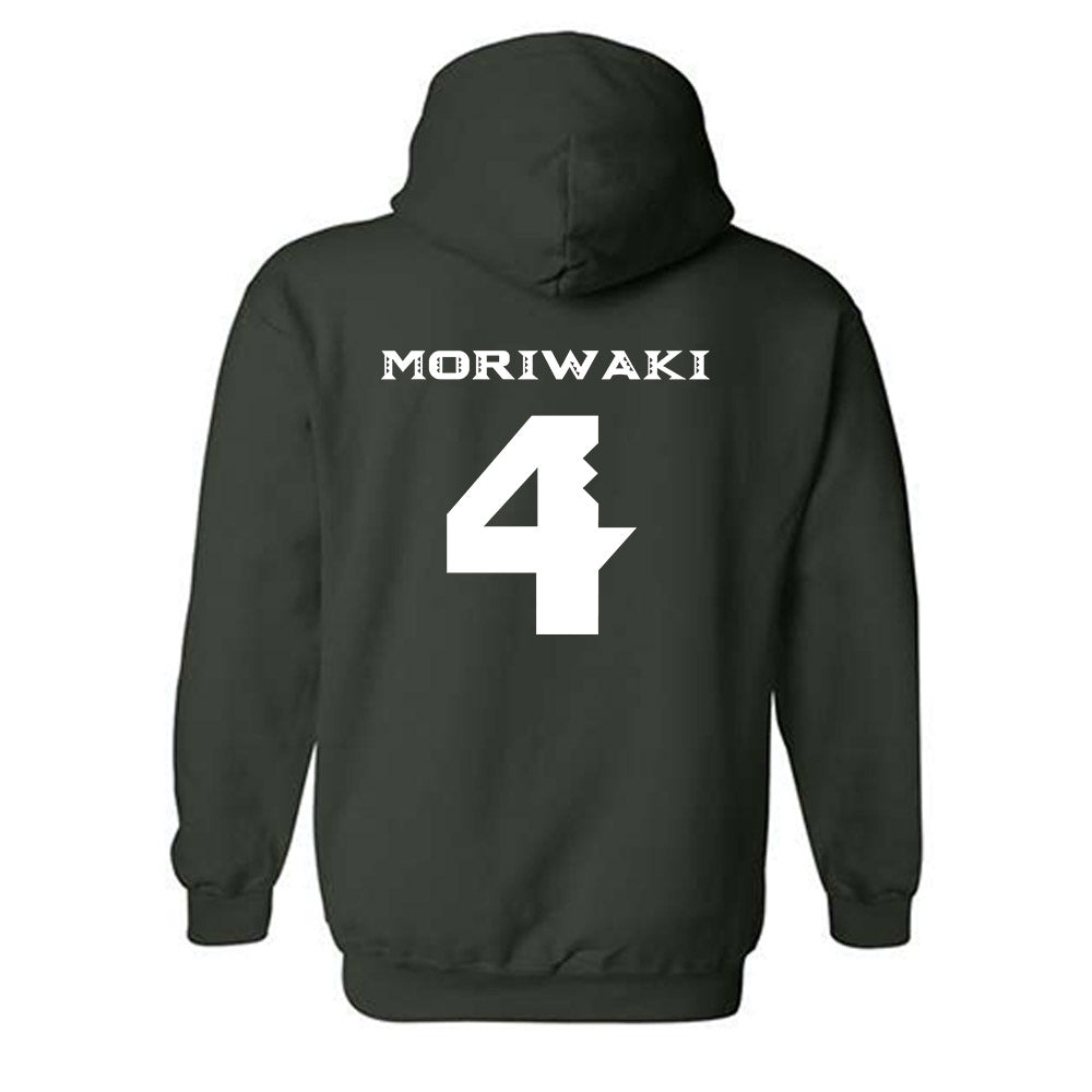 Hawaii - NCAA Women's Volleyball : Kahea Moriwaki - Replica Shersey Hooded Sweatshirt-1
