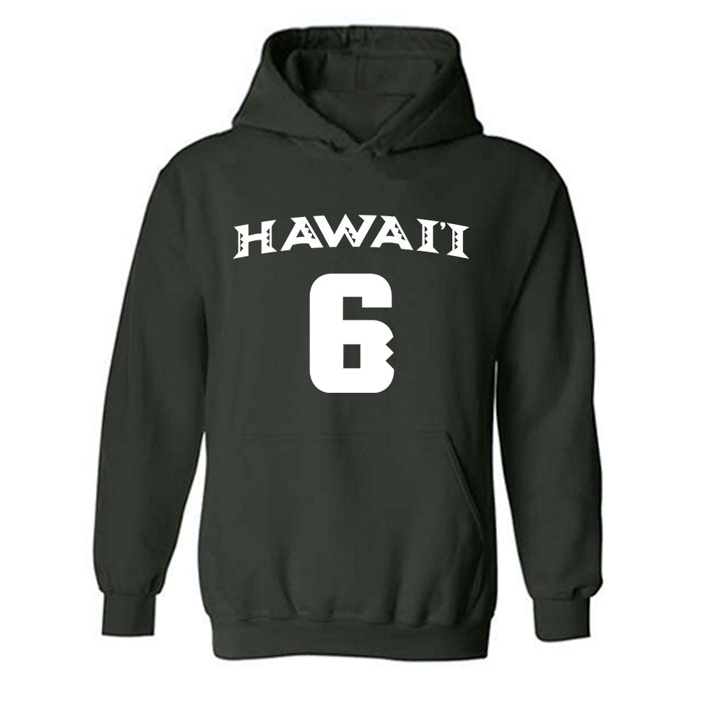 Hawaii - NCAA Women's Volleyball : Marnie Ursem - Replica Shersey Hooded Sweatshirt-0